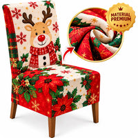COMBO MANTEL + FUNDAS NAVIDEÑAS