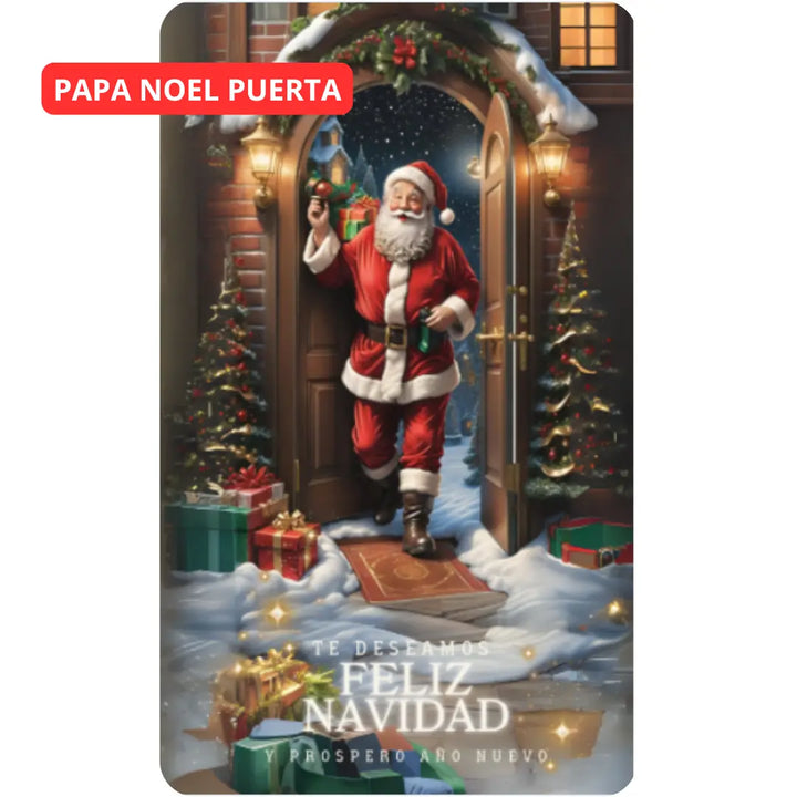 FUNDA NAVIDEÑA PARA PUERTA